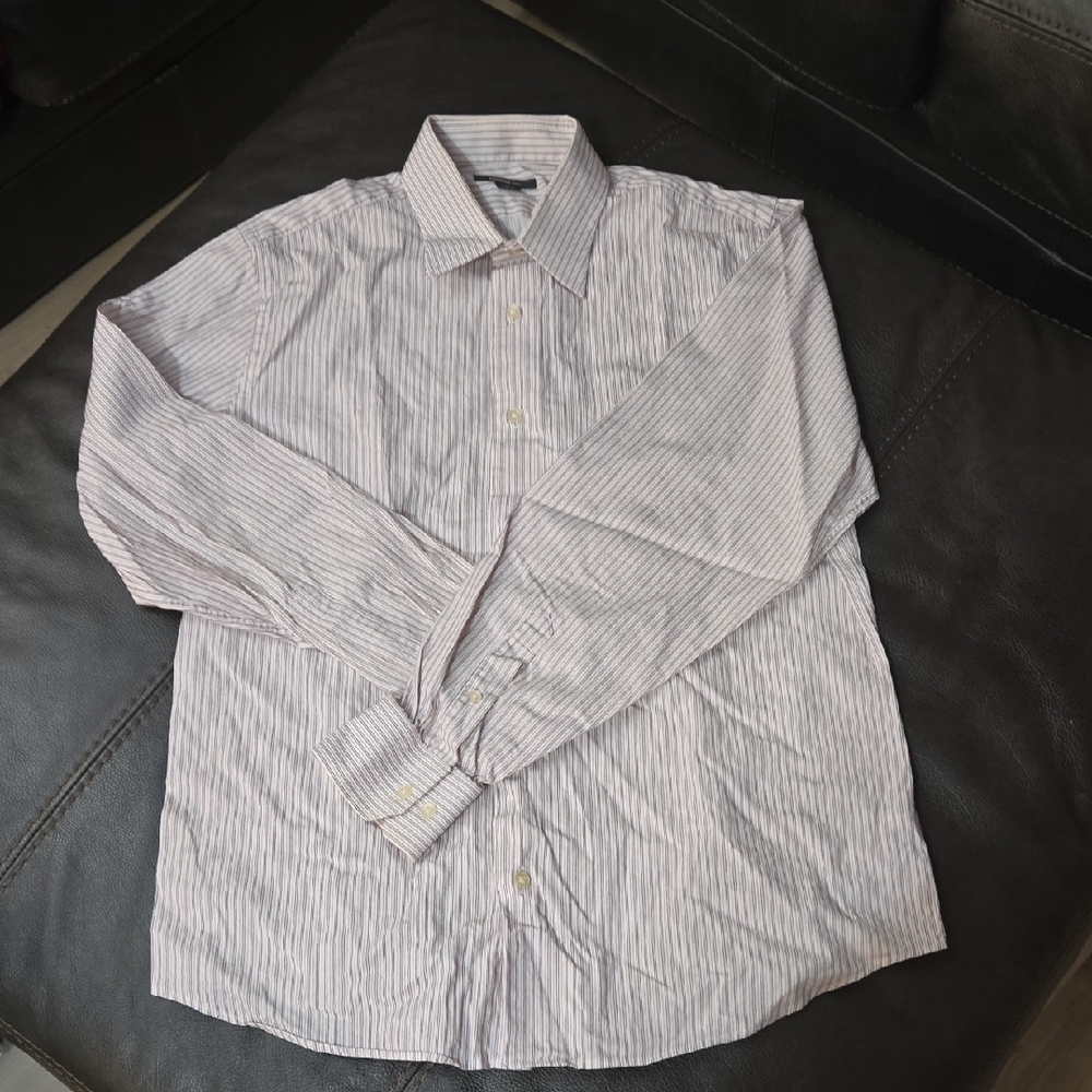 3 For 20 Express Men's Pink Striped Button Down Shirt